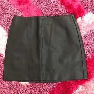 Black Leather Skirt